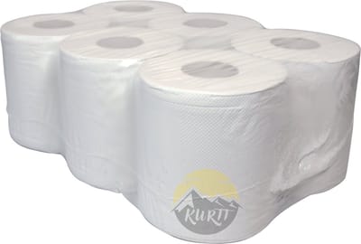 KURTT - 12 rollen - poetsrollen - torkrollen -Poetsrol - 2laags - snel absorberend, stevige papier