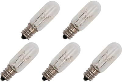 Signaallamp E12 30V 6W - 200 mAh - 5 stuks - T16 Gloeilamp Ø16mm - 54mm - 2500K - Dimbaar