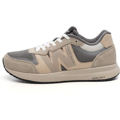 Woden Rigmor Reflective Silver Mink Size: 36 | Sneakers Outlet | Dames | Grijs