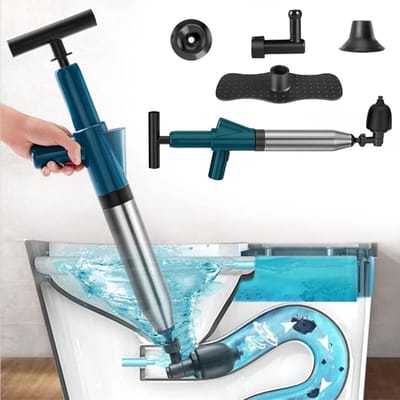 MIRA® Rioolontstopper - Rioolveer - Ontstoppingsveer - Blauw - 34cm x 27cm x 7cm