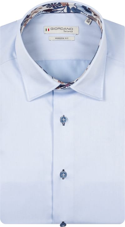 Giordano - Belmonte – Heren – Overhemd - Button Under shirt – Blauw – 617885-61