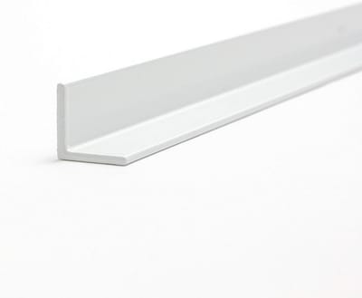 Aluminium Hoekprofiel Wit RAL 9016 Glanzend - 30x20x2mm - 2 Meter