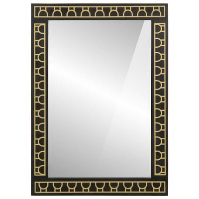 vidaXL Badkamerspiegel 50x70x2,5 cm massief mangohout en glas