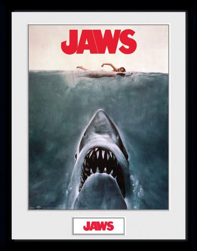 Jaws Framed Print 30 x 40 cm