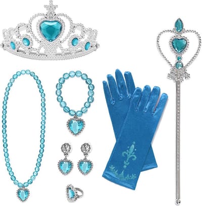 Het Betere Merk - prinsessenjurk meisje - Prinsessen speelgoed meisje - Prinsessen Speelgoed 3 jaar - Tiara + Toverstaf - voor bij je prinsessen verkleedkleding