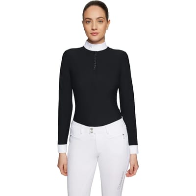 Dames wedstrijdpolo met lange mouwen Samshield Roxane Premium