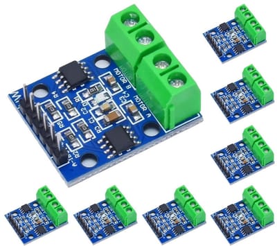 Allecto - DC Motor Driver Module - Dual Motor Controller - H-Bridge voor 2.5-12V - Perfect voor Robotica en Automatisering - Betrouwbaar en Krachti...