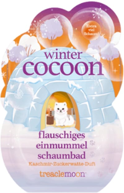 Winter Badschuim Winter Cocoon - Treaclemoon | 1x80 g - Cashmere & Suikerspin | Verzorgingsproducten - Badzout - Winter Limited Edition 2025
