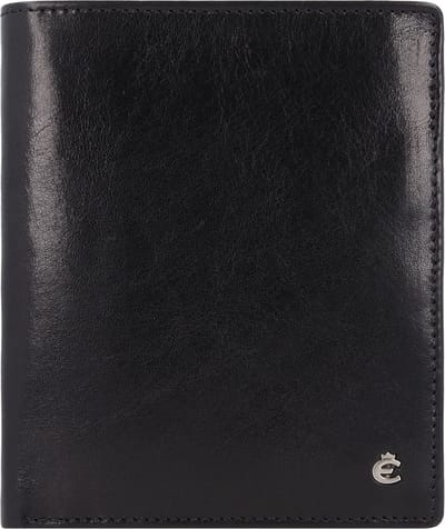 Esquire Toscana Portemonnee RFID Leer 11 cm - Jongens - Staand formaat - schwarz