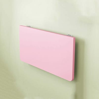 Wandklaptafel - Opklapbureau - Thuiswerkplek Creëren - Ruimtebesparend Design - 50x30cm - Roze