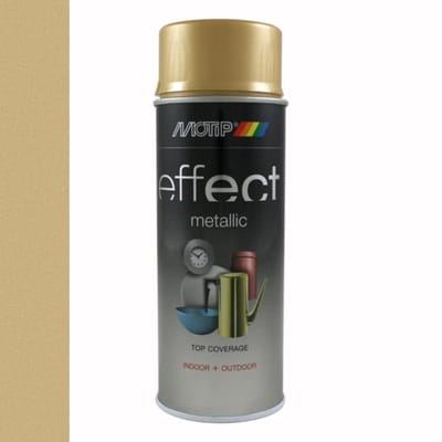 Motip effect metallic lak zuiver goud - 400 ml.