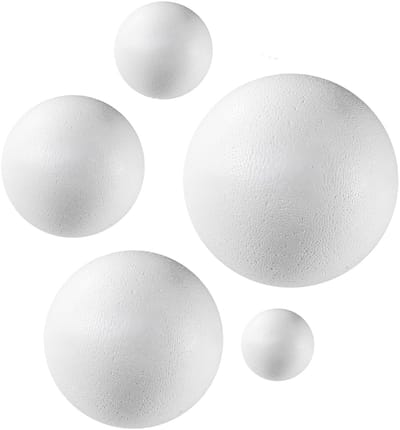 Rayher hobby materialen Piepschuim ballen - Knutselpakket 5 stuks - DIY