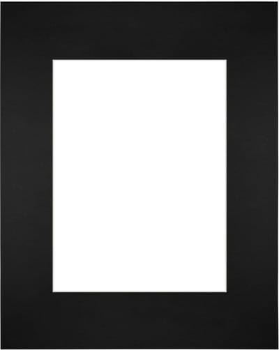 Passe-Partout Fotomaat 15x20 cm - Lijstmaat 24x30 cm - Zwart - Museumkarton - Fotolijst niet inbegrepen