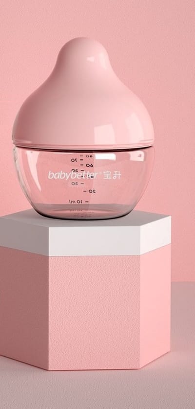 Baby fles, Fles, baby, Roze Babyflesje, pink baby bottle, Baby voeding, Baby glas fles, baby, baby flessen, Anti-colic glas flesje, baby bottle 150ml, zuigfles Anti-koliek,pasgeboren babyfles .