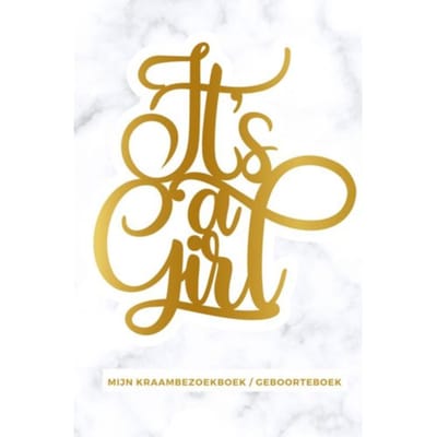 Mijn Kraambezoekboek / Geboorteboek ! Geschikt Als Kraamcadeau Meisje En Kraamcadeau Jongen - Gold Arts Books