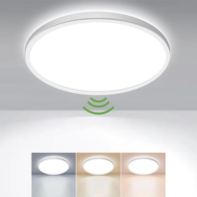 Plafondlamp met bewegingsmelder - 23 cm - 18 W - rond - plat - warmwit/neutraal wit/koudwit - slaapkamer - hal - keuken - badkamer - balkon