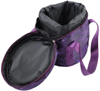 Dailygoods- Klankschaal Tas Dubbele Rits - Muziekschaal Case - Draagtas - Opbergtas - Kristallen Klankschaal - Goede Bescherming