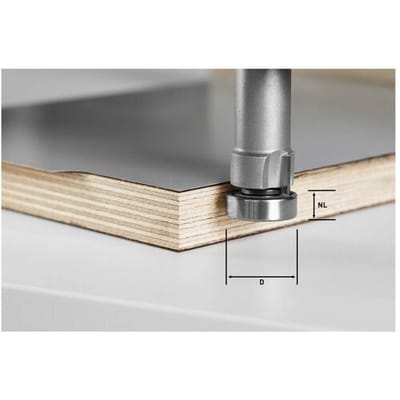 Festool 490565 Vlakke frees Hardmetaal Lengte 8 mm Afmeting, Ø 22 mm Werklengte 8 mm