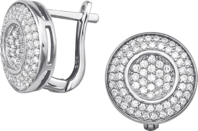 Montebello Oorbellen Eira - 925 Zilver Gerhodineerd - Rond - Ø13mm