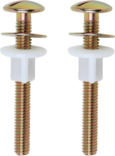 Toiletbril Schroeven - WC Bevestiging - Badkamer Reparatie - Universele Pasvorm - 74 mm Lengte - Goud