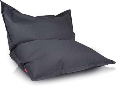 Zitzak voor buiten - Beanbag kamer kussen - Ontspannen en spelen - Duurzaam polyester materiaal - 170x135 cm - Grijs