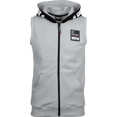 Gorilla Wear Milwaukee S/L Zipped Hoodie - Grijs Gemeleerd - S