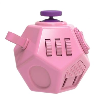 Roze fidget toys ontspannings speelgoed voor volwassenen en kinderen – anti stress speelgoed met druk knopjes, schakelaars en draaifuncties – compact sensorisch speelgoed met meerdere interactieve functies