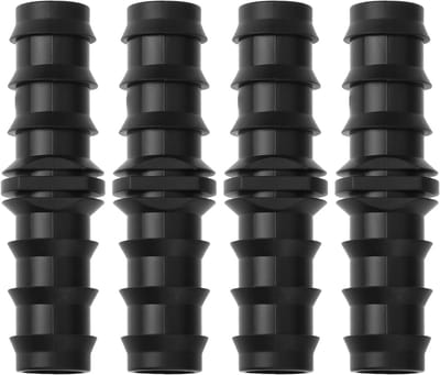Dailygoods- Connector 20mm - Rechte Connector - PE Pijp - Luchtslang - Afdichting - Geschikt voor Irrigatie - Slangconnector