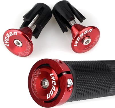Antislip Fietsstuurgrepen - Rubberen Handvatten met Lock-on en Aluminium Slot voor Scooter, MTB, BMX en Racefietsen