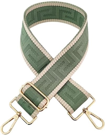 Schouderband Tassen - Draagtas Riem - Personaliseren Tassen - Verstelbaar en Breed - 72-130 cm Lengte - Groen Beige