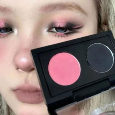 2 kleuren oogschaduwpalet matte oogmake-up rokerige oogschaduw naakt cosmetica