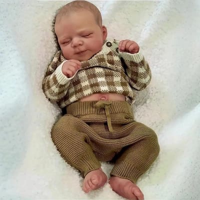 Realistische Siliconen Babypop Jongen 45 cm - Levensgroot en Anatomisch Correct Pasgeboren