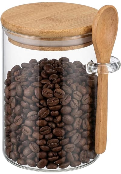 Dailygoods- Glazen Pot 450 ml - Luchtdichte Deksel - Voedselopslag - Havercontainer - Suiker/Koffie/Snoep - Glas - Voedselopslagpot