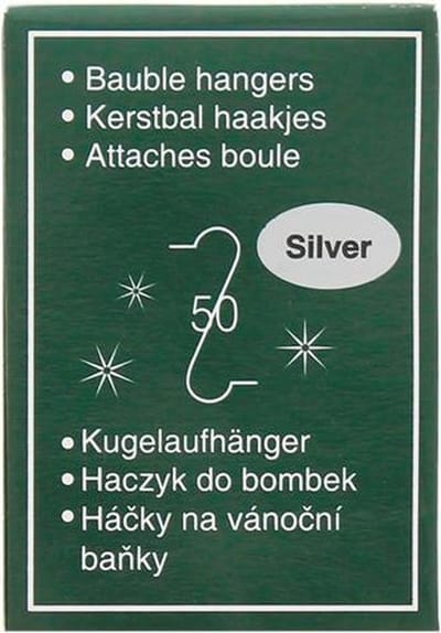 Kerstbalhaakjes 50 stuks van WDMT - kerstboomhaakjes