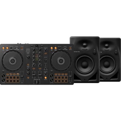 Pioneer DJ DDJ-FLX4 + Pioneer DJ DM-40D Zwart