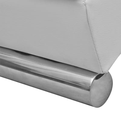 vidaXL - Chaise - longue - kunstleer - wit