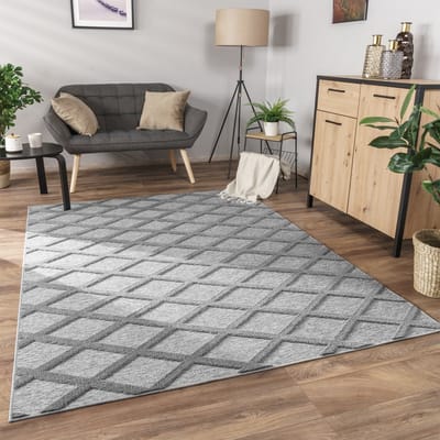 Paco Home Vloerkleed Woonkamer Laagpolig Boho Patroon Scandinavisch 3D Modern 60x100 cm