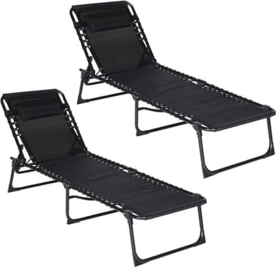 Thuys - Zonnebed Opvouwbaar – Ligbed Tuin – Relax Ligstoel Buiten – Deluxe