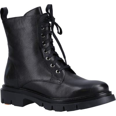 Hush Puppies Rhea Leren Vrouwen Laarzen Zwart
