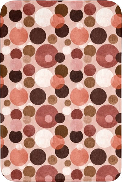 Badmat 60x90 cm - Antislip - Cirkels - Modern - Kleurrijk - Badmatten voor badkamer - Badkamermat - Douchemat - Badkamer mat