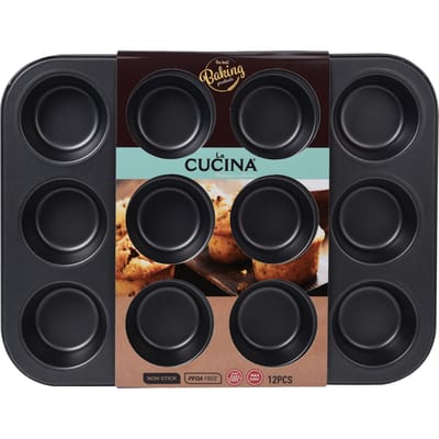 La Cucina Muffinvorm 12Vaks Anti Aanbak 35x26.5x3.5Cm