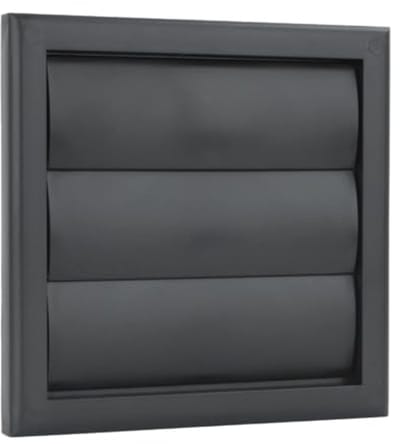 4 Inch Zwart Ventilatieopeningen - Zwaartekrachtrooster voor Badkamers en Ventilatiesystemen