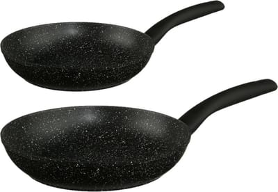 Secret de Gourmet Koekenpannen Palermo - D24 en D28 cm - Alle warmtebronnen - Zwart