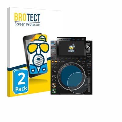 BROTECT - Screenprotector voor Pioneer CDJ 3000 (Cirkel) - Folie Beschermfolie matte 2 Stuks