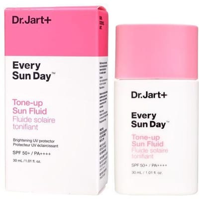 Dr.Jart+ Every Sun Day Tone Up Sun Fluid SPF50+ PA++++ Verhelderend & UV-bescherming 30ml white
