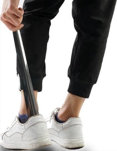 Schoenlepel Metaal 30 cm Stevig RVS | Schoentrekker | Groot | Schoen Lepel | schoenlepels van Heble®