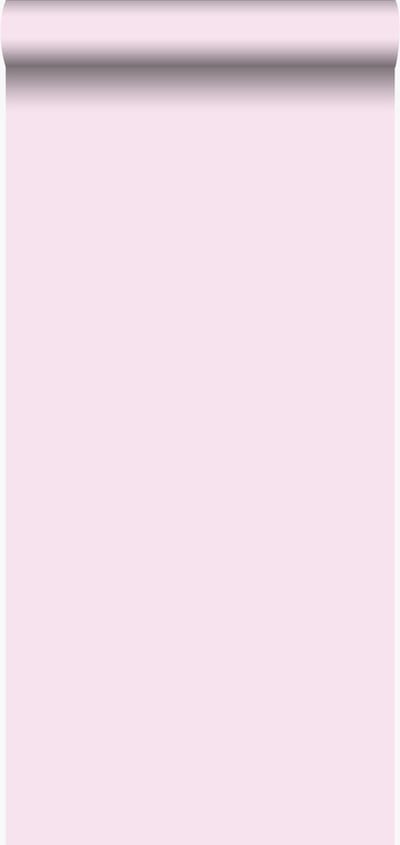 Origin Wallcoverings behang effen glanzend roze - 346802 - 53 cm x 10,05 m