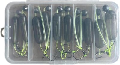 Dubbele Haken Set - Vis Rig - Vissen op Baars - Omkeerhaak Mechanisme - 5 Stuks - Zwart