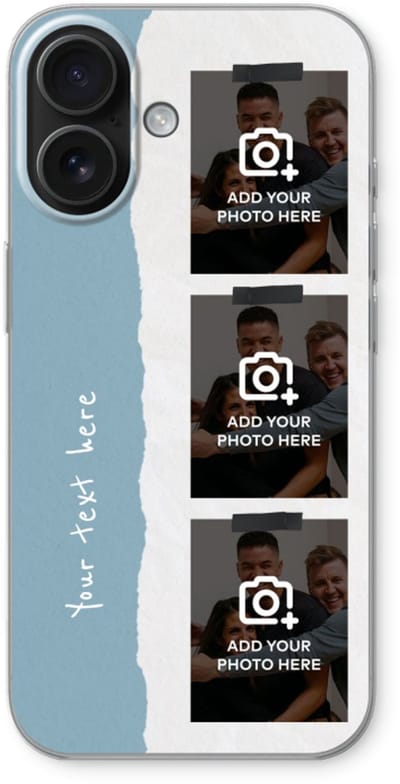 Gepersonaliseerd - Case Company® - Hoesje geschikt voor iPhone 16 hoesje - Polaroid N°6 - Soft Cover Telefoonhoesje - Bescherming aan alle Kanten en Schermrand