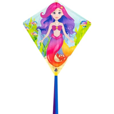 Kindervlieger HQ Eddy Mermaid 100056 Groen 68 x 68 cm + 200 cm staart